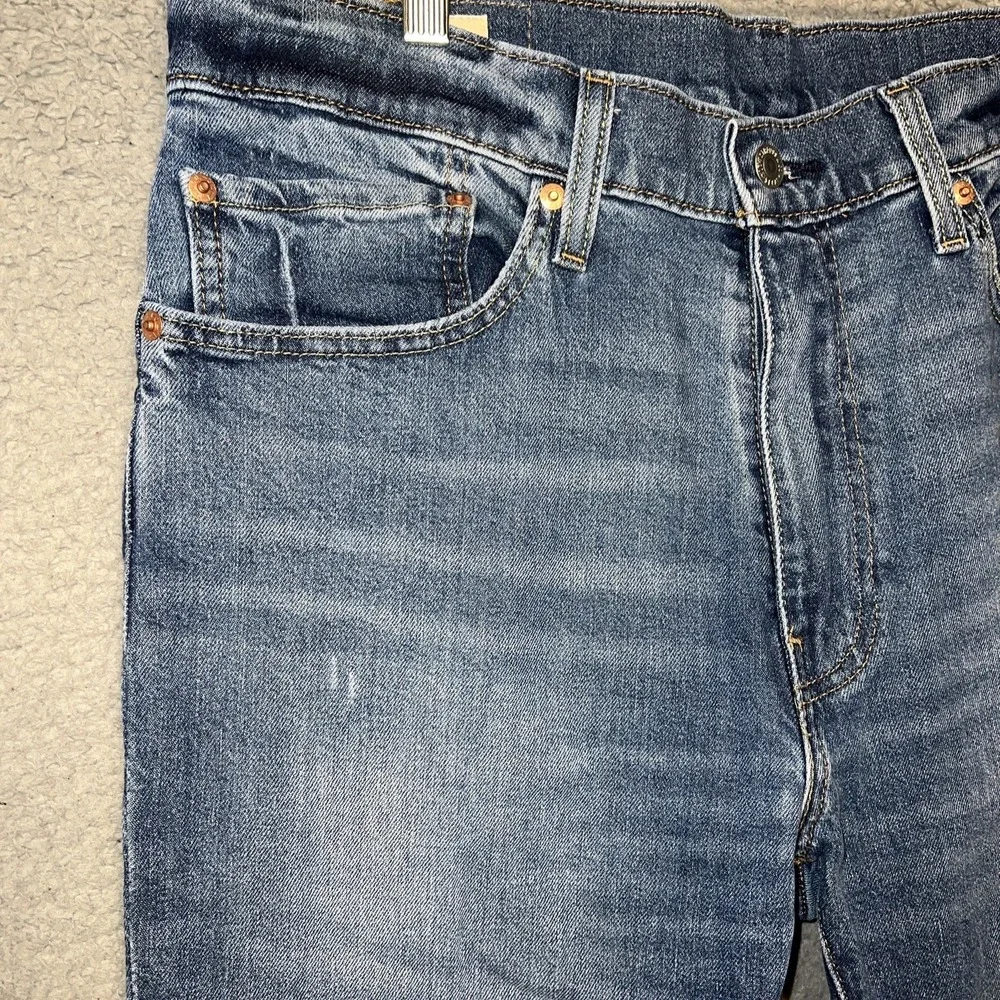 Levi's 511 Bie E Premium Jeans Men's 36 x‎ 30 Blue Faded Denim Wash Straight Leg